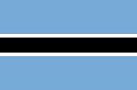 Fahnen Aufkleber Sticker Botswana