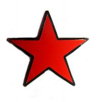 Pin Stern rot Anstecker NEU Anstecknadel