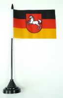 Fahne / Tischflagge Niedersachsen 11 x 16 cm Flaggen