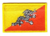 Fahnen Aufnäher Bhutan