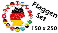 Flaggenset Deutschland 16 Bundesländer 150 x 250 cm