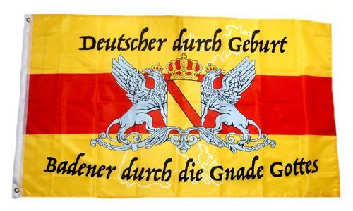 Fahne / Flagge Badener durch die Gnade Gottes 90 x 150 cm