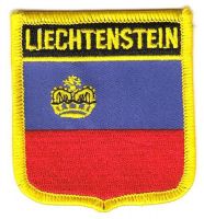 Wappen Aufnäher Fahne Liechtenstein