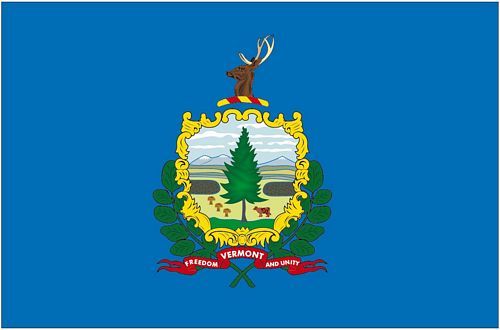 Fahnen Aufkleber Sticker USA - Vermont