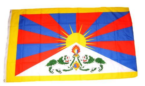 Flagge / Fahne Tibet Hissflagge 90 x 150 cm
