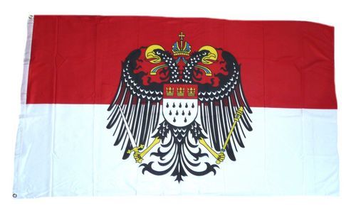 Fahne Köln großes Wappen Hissflagge 90 x 150 cm Flagge 