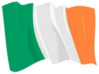 Fahnen Aufkleber Sticker Irland wehend