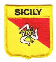 Wappen Aufnäher Fahne Sizilien