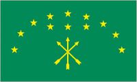 Flagge / Fahne Republik Adygien Hissflagge 90 x 150 cm