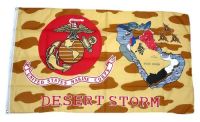 Fahne / Flagge US Marine Corps Desert Storm 90 x 150 cm