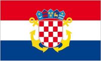 Fahne / Flagge Kroatien Seekriegsflagge 90 x 150 cm
