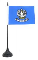 Fahne / Tischflagge USA - Louisiana NEU 11 x 16 cm Fahne