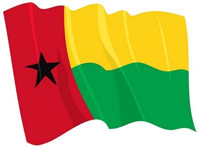 Fahnen Aufkleber Sticker Guinea Bissau wehend