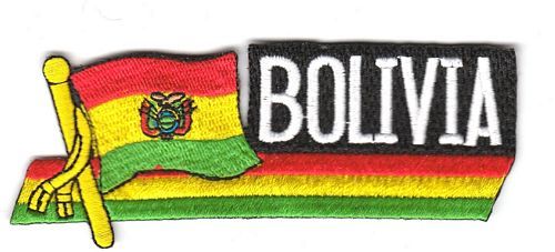 Fahnen Sidekick Aufnäher Bolivien