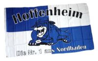Fahne / Flagge Hoffenheim Bulldogge 90 x 150 cm