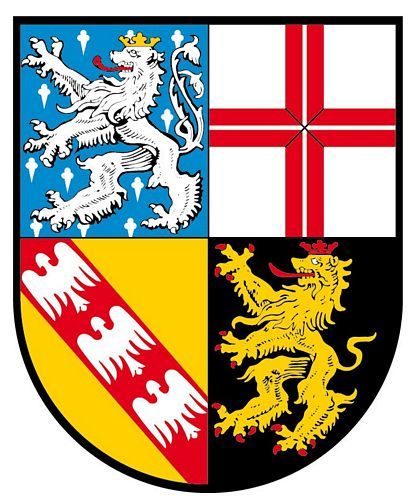 Wappenschild Aufkleber Sticker Saarland