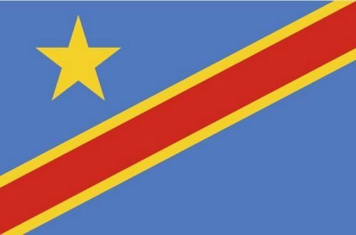 Fahnen Aufkleber Sticker Kongo Kinshasa