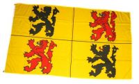 Fahne / Flagge Belgien - Hainaut Hennegau 90 x 150 cm