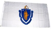 Fahne / Flagge USA - Massachusetts  90 x 150 cm