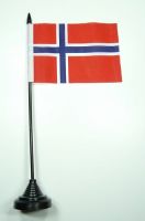 Fahne / Tischflagge Norwegen NEU 11 x 16 cm Flaggen