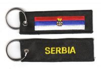 Fahnen Schlüsselanhänger Serbien Wappen