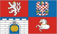 Fahne / Flagge Tschechien - Pardubice 90 x 150 cm