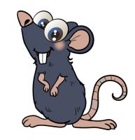 Aufkleber Sticker Ratte