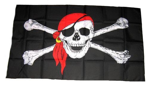 Fahne / Flagge Pirat Kopftuch 150 x 250 cm