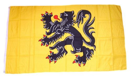Fahne Flandern 90 x 150 cm Flagge Belgien 