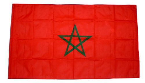 Stockflagge Fahne Flagge Marokko 30 x 45 cm 