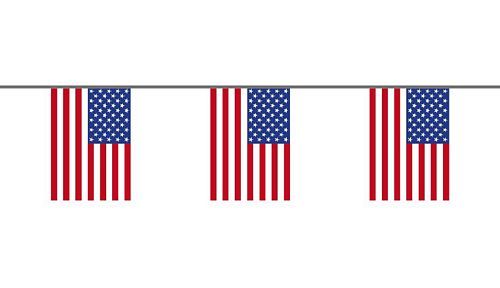 Flaggenkette USA 6 m