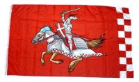 Fahne / Flagge Ritter mit Pferd rot 90 x 150 cm