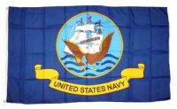Fahne / Flagge US Navy blau 90 x 150 cm