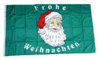 Fahne / Flagge Frohe Weihnachten grün 150 x 250 cm