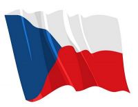 Fahnen Aufkleber Sticker Tschechien wehend
