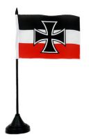 Tischfahne Gösch Eisernes Kreuz 11 x 16 cm Flagge Fahne