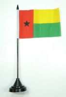 Fahne / Tischflagge Guinea Bissau 11 x 16 cm Flaggen