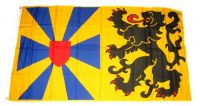 Fahne / Flagge Belgien - Westflandern Wappen 90 x 150 cm