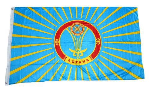 Astana Hissflagge 90 x 150 cm Flagge Fahne Kasachstan 