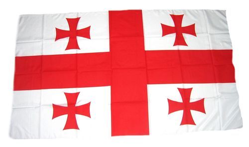 Fahne / Flagge Georgien 30 x 45 cm