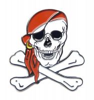 Pin Pirat Kopftuch Anstecker NEU Anstecknadel