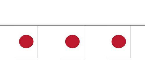 Flaggenkette Japan 6 m
