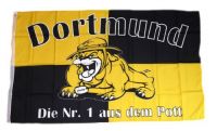 Fahne / Flagge Dortmund Bulldogge 90 x 150 cm