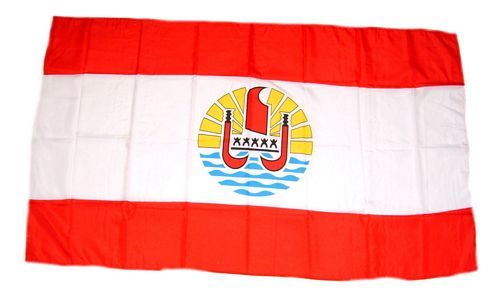 Fahne / Flagge Französisch Polynesien 30 x 45 cm
