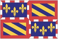 Fahnen Aufkleber Sticker Frankreich - Burgund