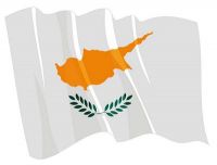 Fahnen Aufkleber Sticker Zypern wehend