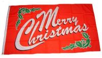 Fahne / Flagge Merry Christmas 60 x 90 cm