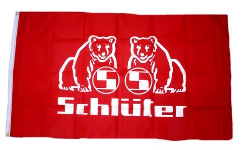 Fahne / Flagge Schlüter Logos 90 x 150 cm
