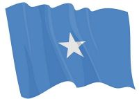 Fahnen Aufkleber Sticker Somalia wehend