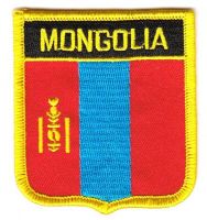 Wappen Aufnäher Fahne Mongolei